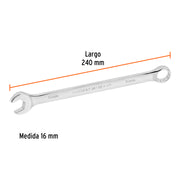 Llave combinada extralarga 16 mm x 240 mm de largo, EXPERT