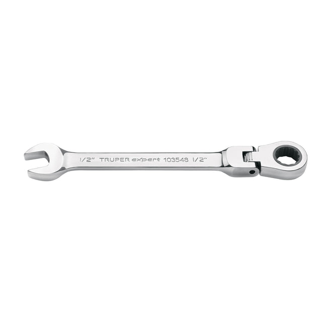 Llave combinada con matraca 1/2' flexible, EXPERT