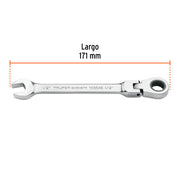 Llave combinada con matraca 1/2' flexible, EXPERT