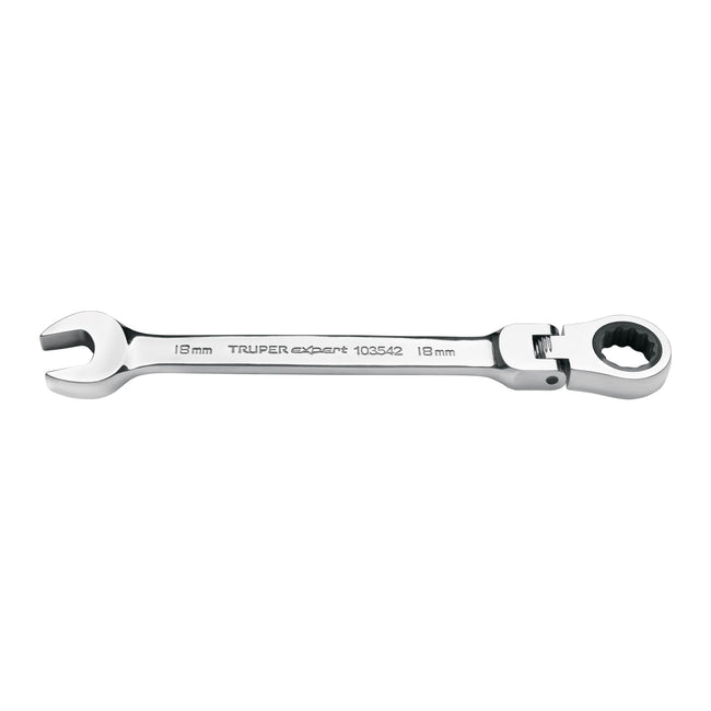Llave combinada con matraca 18 mm flexible, EXPERT