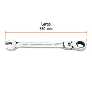 Llave combinada con matraca 18 mm flexible, EXPERT