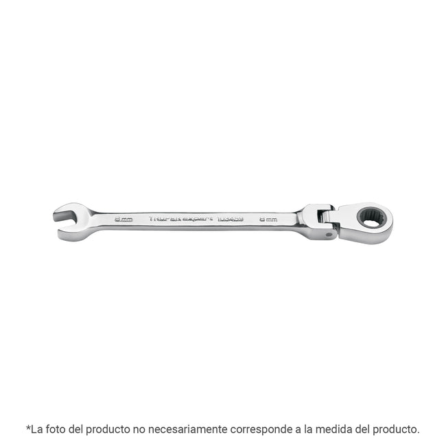 Llave combinada con matraca 19 mm flexible, EXPERT