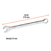 Llave combinada extralarga 19 mm x 278 mm de largo, EXPERT