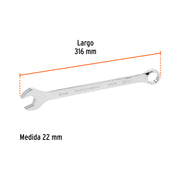 Llave combinada extralarga 22 mm x 316 mm de largo, EXPERT