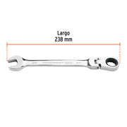 Llave combinada con matraca 3/4' flexible, EXPERT