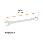 Llave combinada extralarga 27 mm x 385 mm de largo, EXPERT