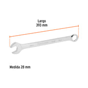 Llave combinada extralarga 28 mm x 393 mm de largo, EXPERT