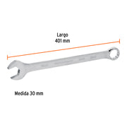 Llave combinada extralarga 30 mm x 401 mm de largo, EXPERT