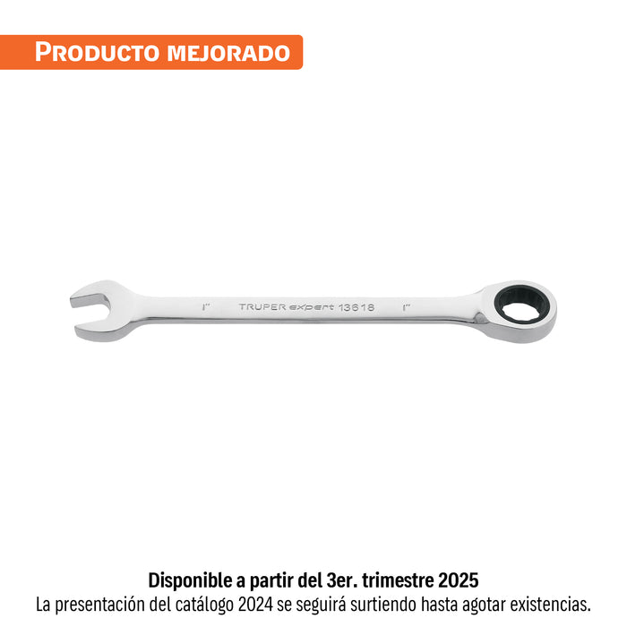 Llave combinada con matraca 1' x 325 mm largo, EXPERT