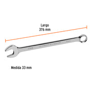 Llave combinada extralarga 33 mm x 376 mm de largo, EXPERT