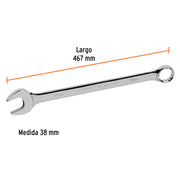 Llave combinada extralarga 38 mm x 467 mm de largo, EXPERT