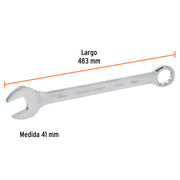 Llave combinada extralarga 41 mm x 483 mm de largo, EXPERT