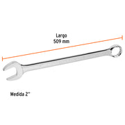 Llave combinada extralarga 2' x 509 mm de largo, EXPERT