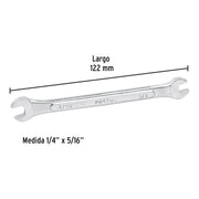 Llave española, 1/4 x 5/16' x 122 mm de largo, PRETUL