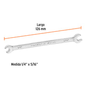Llave española, 1/4 x 5/16' x 126 mm de largo, TRUPER EXPERT