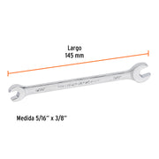 Llave española, 5/16 x 3/8' x 145 mm de largo, TRUPER EXPERT