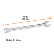 Llave española 8 x 10 x 145 mm de largo, TRUPER EXPERT