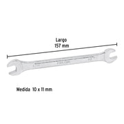 Llave española 10 x 11 mm x 157 mm de largo, PRETUL