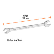 Llave española 10 x 11 x 162 mm de largo, TRUPER EXPERT