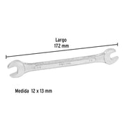 Llave española 12 x 13 mm x 172 mm de largo, PRETUL
