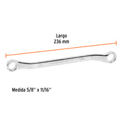 Llave de estrías 5/8 x 11/16' x 236 mm largo, TRUPER EXPERT