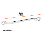 Llave de estrías 15/16 x 1' x 361 mm largo, TRUPER EXPERT
