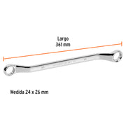 Llave de estrías 24 x 26 x 361 mm largo, TRUPER EXPERT