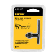 Llave para broquero de 3/8', PRETUL