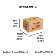 Llave p/manguera, de latón, 100g, 1/2', granel, PRETUL