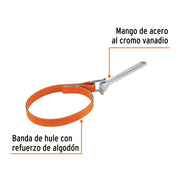 Llave de banda de hule 1-1/2' a 6-1/2' para filtro de aceite