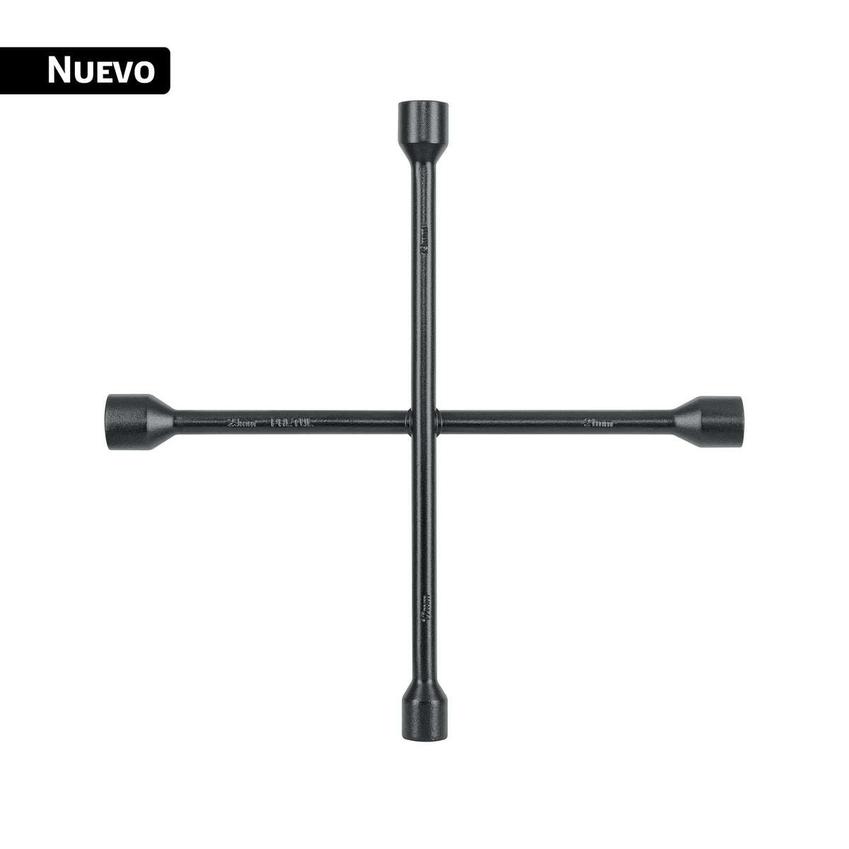 Llave de cruz 14', bocas 17, 19, 21 y 23 mm, PRETUL
