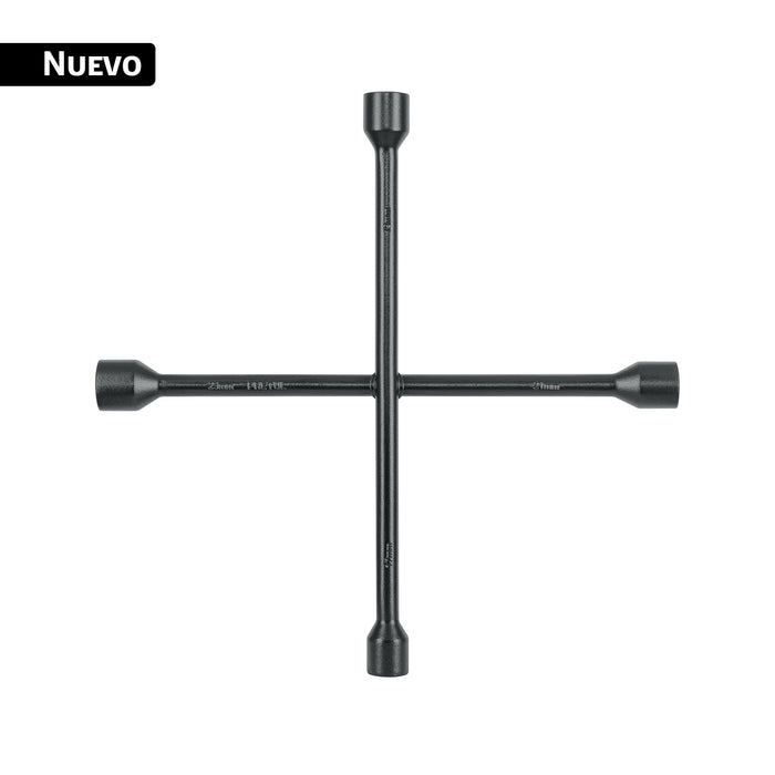Llave de cruz 14', bocas 17, 19, 21 y 23 mm, PRETUL