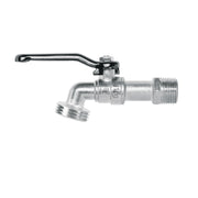Llave de esfera de zinc 1/2', 110 g, s/adaptador, BASIC