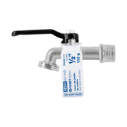 Llave de esfera de zinc 1/2', 110 g, s/adaptador, BASIC