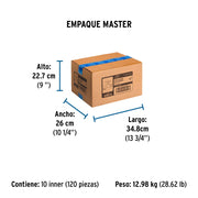 Llave p/manguera, de latón 100g, 1/2', granel, BASIC