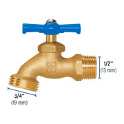 Llave p/manguera, de latón, 120g, 1/2', granel, FOSET