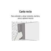 Llana 11' canto recto, 6 remaches, mango madera, TRUPER