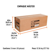 Rueda neumática 8' para eje lateral, TRUPER