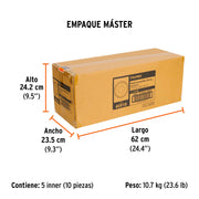 Rueda imponchable 8' para eje lateral, TRUPER