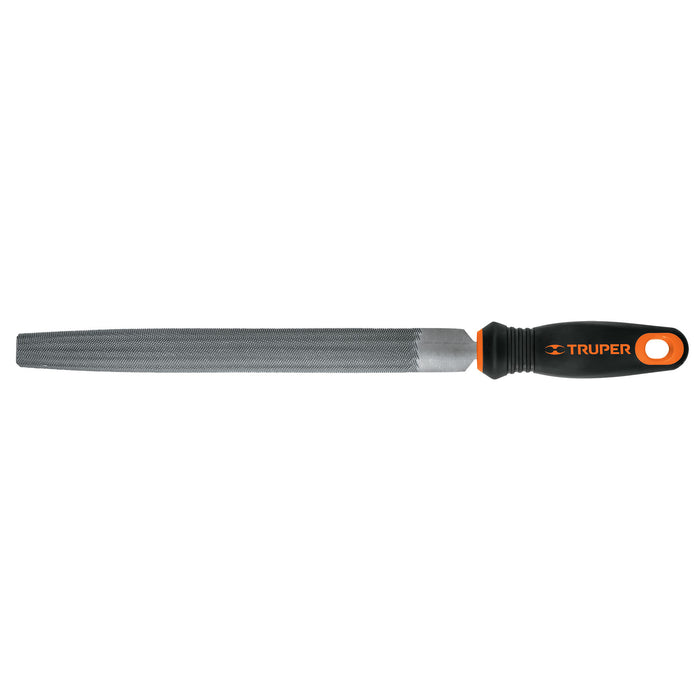 Lima media caña bastarda 10' con mango Comfort Grip, TRUPER