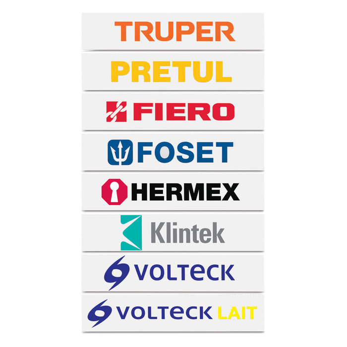 Logotipos de vinil autoadherible de 40 cm, TRUPER