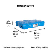 Lona de polietileno 1.5 x 2 m, azul, 110 g/m2, PRETUL