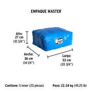Lona de polietileno 3 x 3 m, azul, 110 g/m2, PRETUL