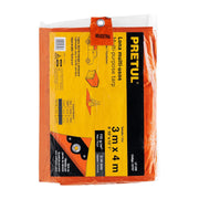 Lona de polietileno 3 x 4 m, naranja, 110 g/m2, PRETUL