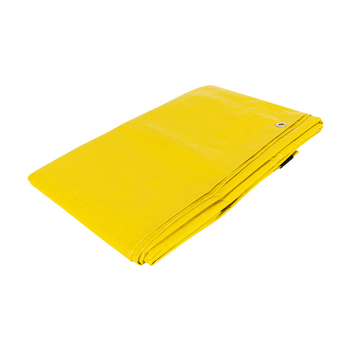Lona de polietileno 3 x 6 m, amarilla, 110 g/m2, PRETUL