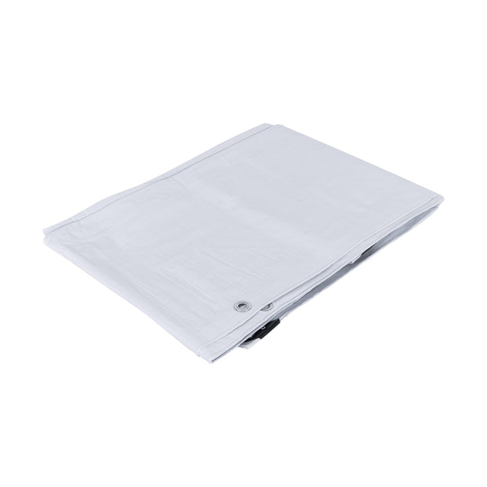 Lona de polietileno 3 x 6 m, blanca, 110 g/m2, PRETUL