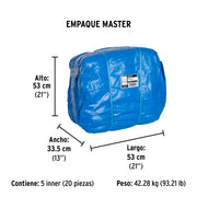 Lona de polietileno 3 x 6 m, azul, 110 g/m2, PRETUL