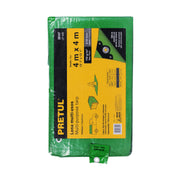 Lona de polietileno 4 x 4 m, verde, 110 g/m2, PRETUL