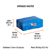 Lona de polietileno 4 x 4 m, azul, 110 g/m2, PRETUL
