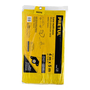 Lona de polietileno 4 x 5 m, amarilla, 110 g/m2, PRETUL